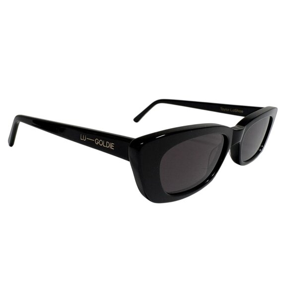 Lu Goldie x Taylor La Shae Cat Eye Sunglasses in Black main image 9
